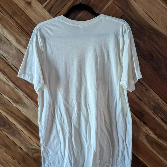 Bella Canvas Fall Vibes Crew Neck Short Sleeve Graphic Tee Top White Large NWT - Picture 5 of 8